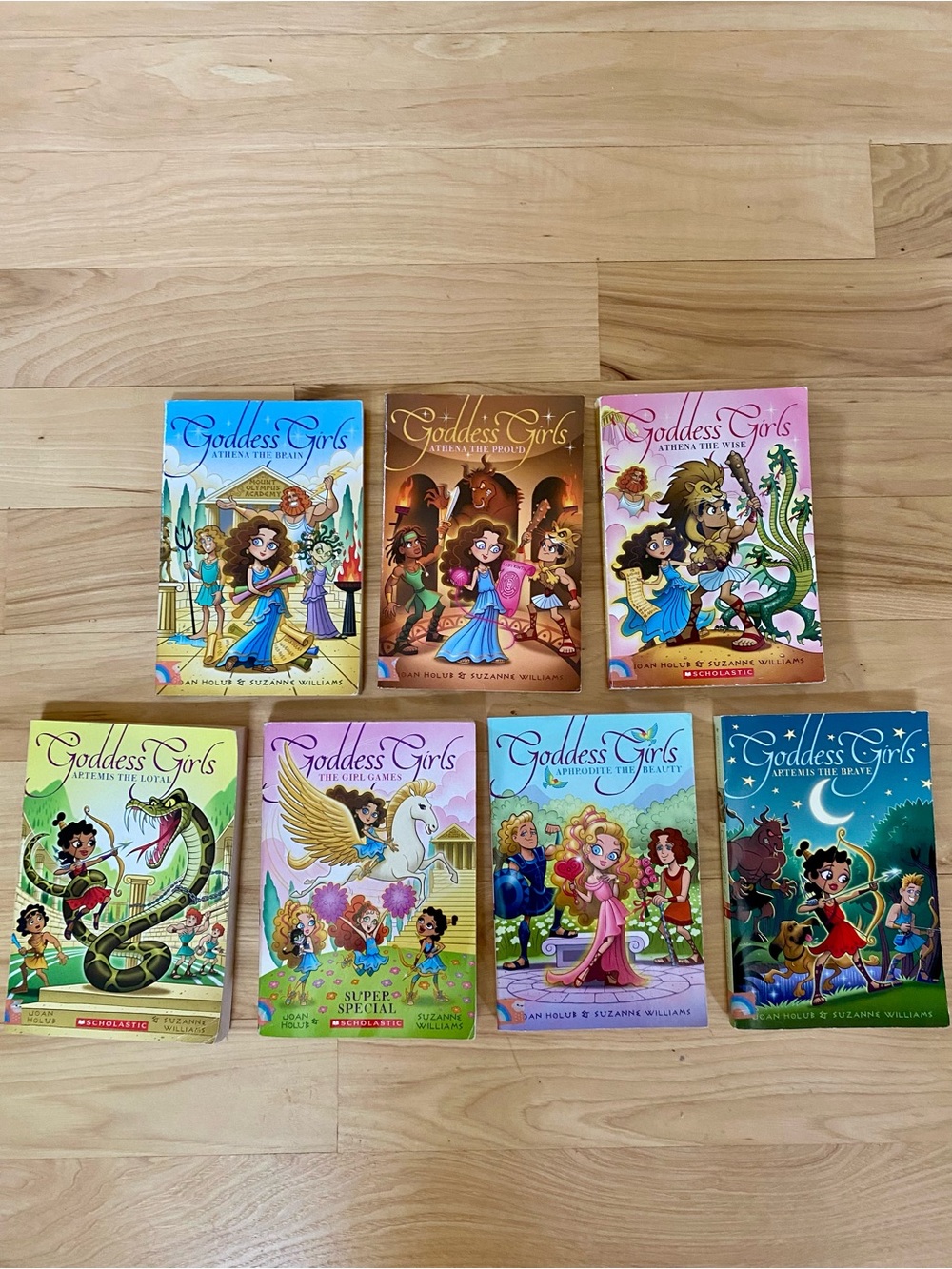 Goddess Girls Books Series Lot of 7 Books Used
